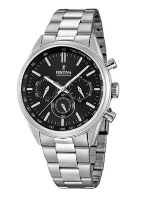 Orologio FESTINA TIMELESS CHRONOGRAPH F16820/4 Nero acciaio in Offe...
