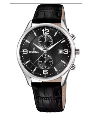 Orologio FESTINA TIMELESS CHRONOGRAPH F6855/8 Nero only 89,10 € on ...