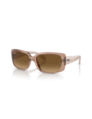 Occhiali sole RAYBAN RB4389 6644M2 Brown Polar 58 only 137,60 € on ...