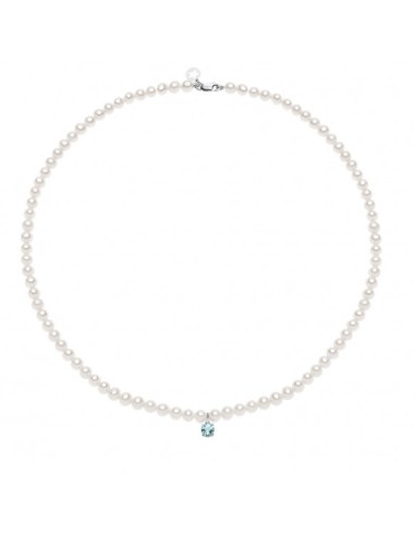 Acquista SALDI Collana COMETE GIOIELLI con perle oro bianco e acqua...