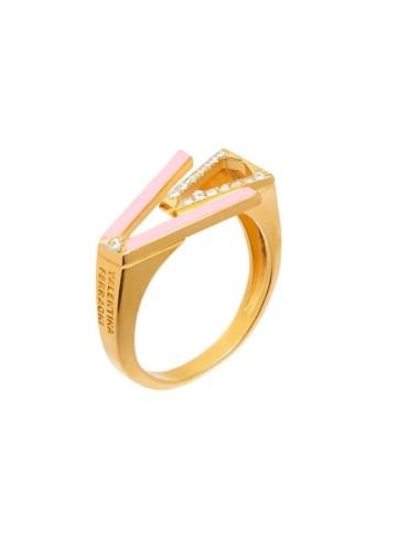 Saldi Anello VALENTINA FERRAGNI Mia Pink DVF-RI-03 misura 18  a sol...