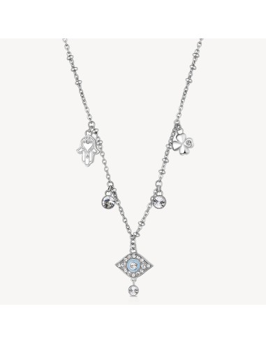 Collana BROSWAY CHAKRA MISTICI in acciaio 316L BHKN097 Occhio only ...