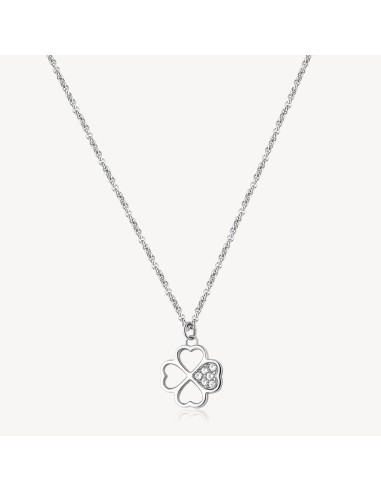 Collana BROSWAY CHAKRA in acciaio 316L BHKN091 Quadrifoglio only 24...