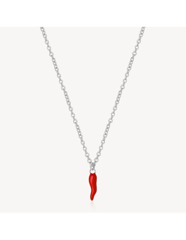 Collana BROSWAY CHAKRA in acciaio 316L BHKN089 Cornetto Rosso only ...