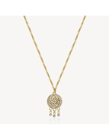 Collana BROSWAY CHAKRA in acciaio 316L dorato BHKN096 Acchiappasogn...