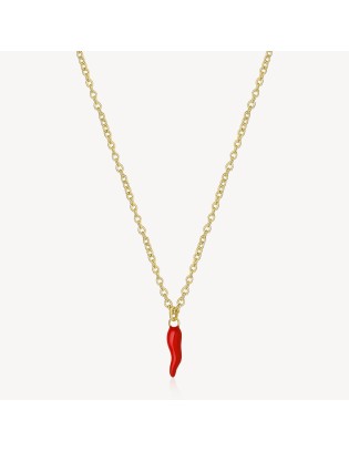 Collana BROSWAY CHAKRA in acciaio 316L dorato BHKN090 Cornetto Ross...