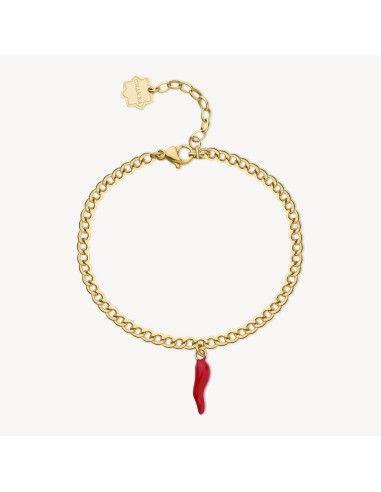 Bracciale BROSWAY CHAKRA in acciaio 316L dorato BHKB140 Cornetto Ro...