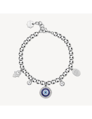 Bracciale BROSWAY CHAKRA MISTICI in acciaio 316L BHKB147 Occhio  a ...