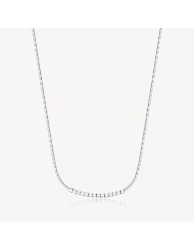 Collana BROSWAY DESIDERI in acciaio 304 e cubic zirconia BEIN006 on...