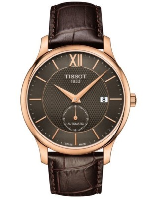 Orologio TISSOT TRADITION Gent Automatic Brown Leather - T0634283606800