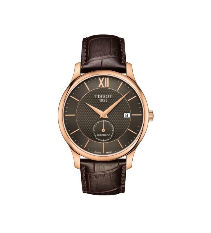 Orologio TISSOT TRADITION Gent Automatic Brown Leather - T0634283606800