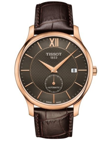 Orologio TISSOT TRADITION Gent Automatic Brown Leather - T0634283606800