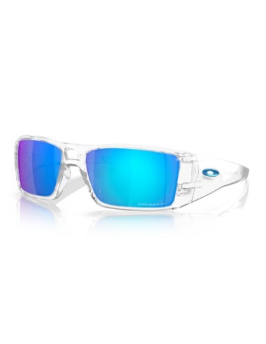 Occhiali da sole OAKLEY Heliostat 9231-07 Clear Prizm Sapphire Pola...