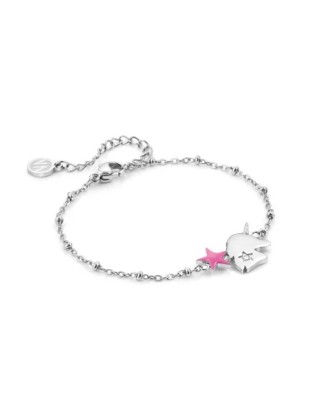 Bracciale NOMINATION Happyworld in acciaio 028410/049 Unicorno only...