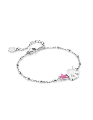 Bracciale NOMINATION Happyworld in acciaio 028410/049 Unicorno only...