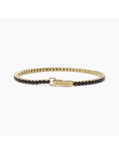 Bracciale Tennis MABINA Tennis Club in argento 925 dorato 533658-S ...