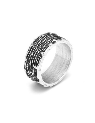 Anello GIOVANNI RASPINI Fascia Graffiato in argento 925 11320/24 Misura 24