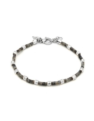 Bracciale Uomo GIOVANNI RASPINI Tango in argento 925 e Labradorite ...