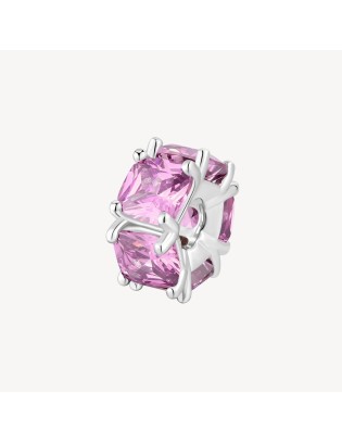Charm BROSWAY FANCY in argento rodiato 925 e cubic zirconia light r...