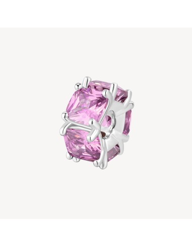Charm BROSWAY FANCY in argento rodiato 925 e cubic zirconia light r...