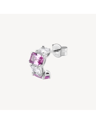 Orecchino BROSWAY FANCY in argento rodiato 925 e cubic zirconia lig...