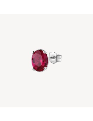 Orecchino BROSWAY FANCY in argento rodiato 925 e cubic zirconia rub...