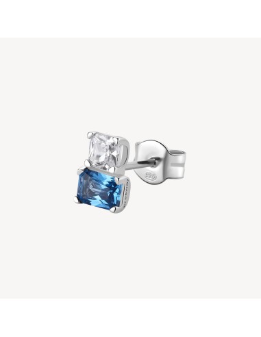 Orecchino BROSWAY FANCY in argento rodiato 925 e cubic zirconia sap...