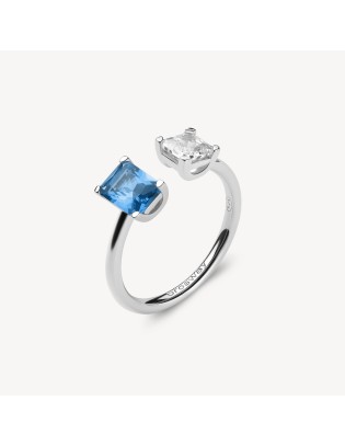 Anello BROSWAY FANCY in argento 925 e cubic zirconia sapphire FFB09...