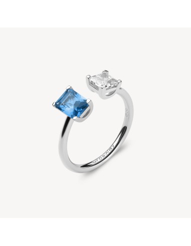 Anello BROSWAY FANCY in argento 925 e cubic zirconia sapphire FFB09...