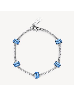 Bracciale BROSWAY FANCY in argento 925 e cubic zirconia sapphire FF...