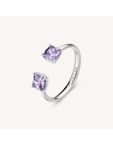 Anello BROSWAY FANCY in argento 925 e cubic zirconia amethyst FMP14...