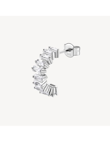 Orecchino BROSWAY FANCY in argento rodiato 925 e cubic zirconia FIW...