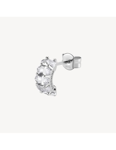 Orecchino BROSWAY FANCY in argento rodiato 925 e cubic zirconia FIW...