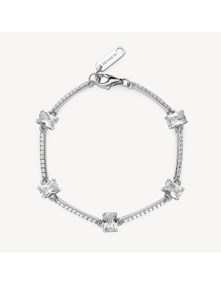 Bracciale  BROSWAY FANCY in argento rodiato 925 e cubic zirconia FI...
