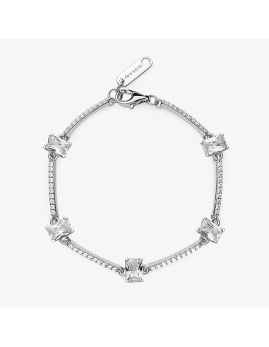 Bracciale  BROSWAY FANCY in argento rodiato 925 e cubic zirconia FI...