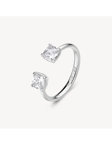 Anello BROSWAY FANCY in argento rodiato 925 e cubic zirconia FIW16B...