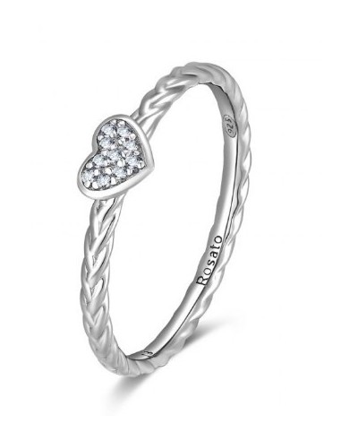 Anello ROSATO in argento 925 e cubic zirconia RZA017B Misura 14  a ...