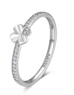 Anello ROSATO in argento 925 e cubic zirconia RZA021A Misura 12  a ...
