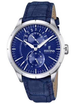 Orologio FESTINA Retro Gent Multifunzione in Pelle F16573/7 Blue