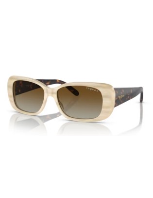 Occhiali da sole VOGUE VO2606S 3078T5 Beige Horn Brown Polarized 55...