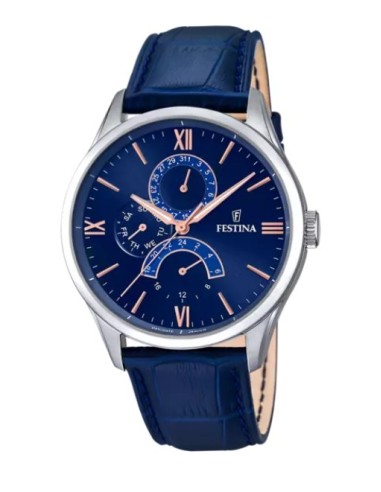Orologio FESTINA Retro F16823/3 in pelle Blue only 95,20 € on OroFa...