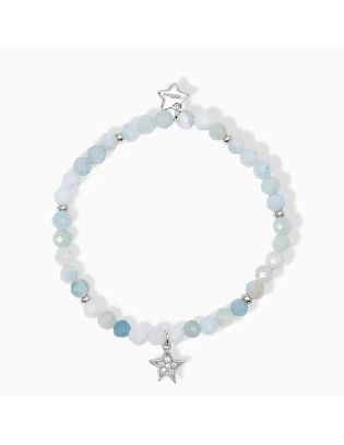 Bracciale elastico Bambina MABINA in argento 925 e amazzonite 53368...