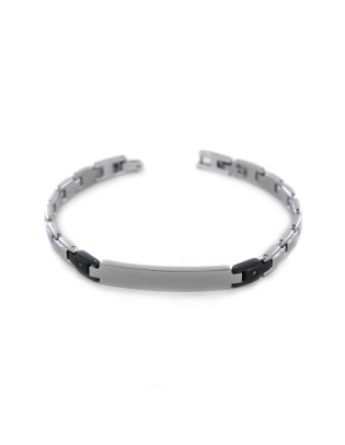 Bracciale ZANCAN Uomo in Acciaio e PVD nero UHB073 only 52,00 € on ... 2