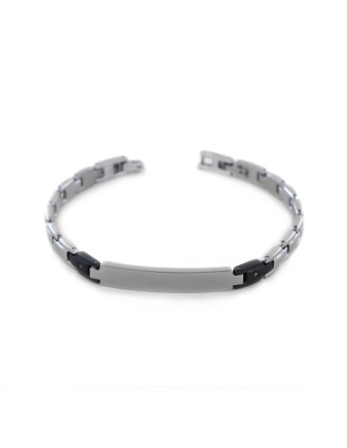 Bracciale ZANCAN Uomo in Acciaio e PVD nero UHB073 only 52,00 € on ...