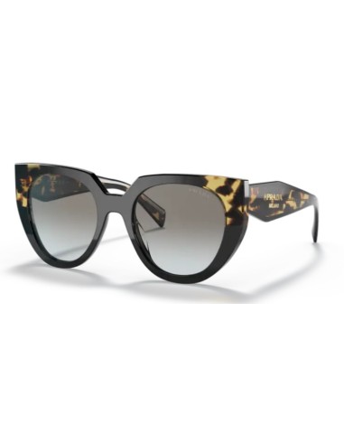 SALDI Occhiali da sole PRADA PR14WS 3890A7 Black Tortoise Grey Grad...