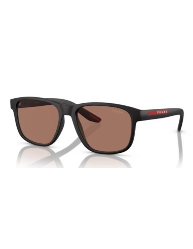 SALDI Occhiali da sole PRADA Linea Rossa PS06YS DG050A Black Rubber...