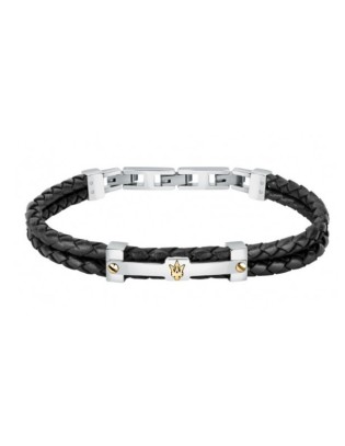 Bracciale MASERATI Uomo in pelle e acciaio JM422AVE11  a solo 79,00...