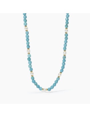 Girocollo MABINA con turchese e perle 553603 only 59,00 € on OroFas...