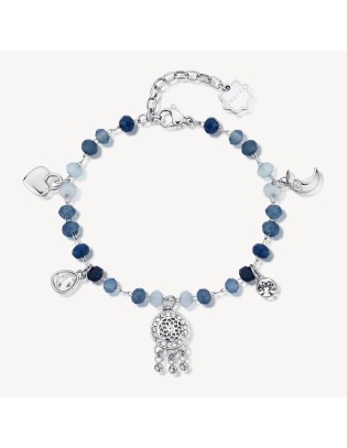 Bracciale BROSWAY CHAKRA MISTICI in acciaio e pietre naturali BHKB1...