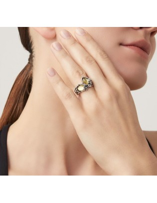 Anello GIOVANNI RASPINI  Daisy in argento 925 con madreperla e cristallo di rocca 11739/16 Misura 16 2